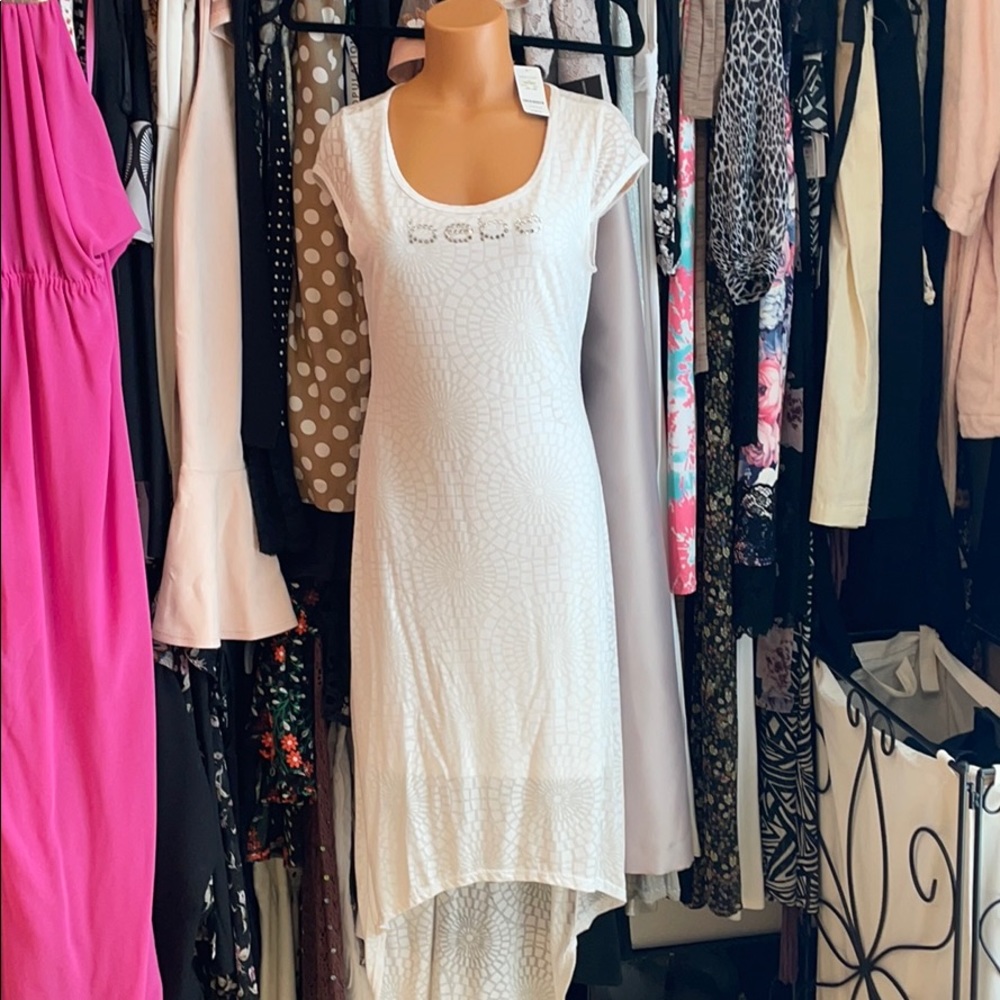 Bebe Cut out Hi-low summer dress medium Stunning